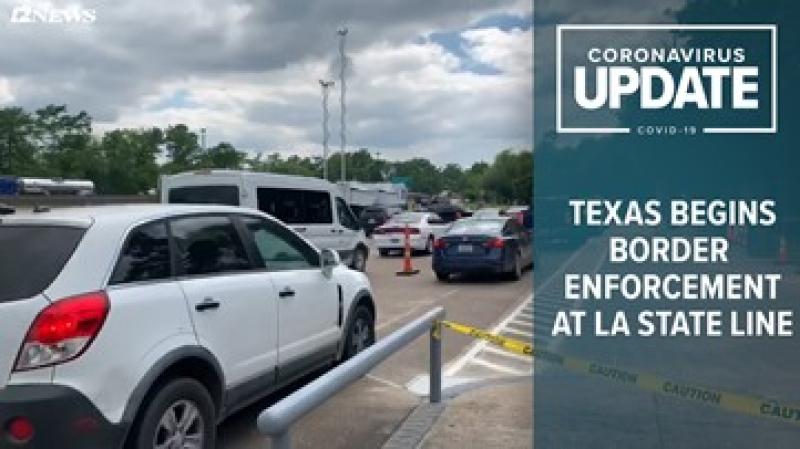 COVID-19 checkpoints begin at Texas-Louisiana border | 12newsnow.com